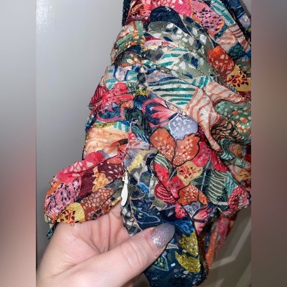 Amanda Uprichard Floral One-Shoulder Top Size Medium - Picture 10 of 12